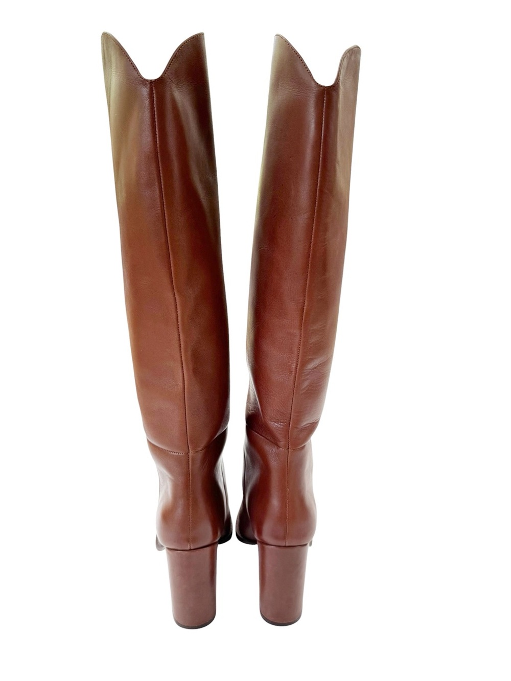 Steve Madden Leather Bixby Tall Boot in Cognac Size 6 - Picture 6 of 12